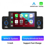 Automobilio radijas 1 Din CarPlay Android Auto Multimedijos grotuvas Bluetooth MirrorLink FM imtuvas, skirtas Volkswagen Nissan Toyota car mp5 player only