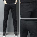 Vyri&scaron;ki džinsai Laisvalaikio vyri&scaron;ki džinsai Elastinės Slim Fit kelnės Korėjieti&scaron;kos mados kelnės 31
