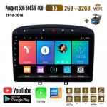 9 colių Android, skirtas Peugeot 408, skirtas Peugeot 308 308SW 2010-2016 automobilių radijas Carplay multimedijos vaizdo grotuvas GPS navigacija WIFI 2+32GB 2+32GB