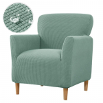 Vandeniui atsparus fotelio užvalkalas, tamprus viengubas sofos užvalkalas, mink&scaron;tas elastingas viengubas kėdės sofos užvalkalas namų klubo vie&scaron;bučiui 1 Pc žalsvai mėlyna