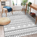 Maroko pilkas geometrinis kilimas svetainei ir miegamajam 100x150cm 1pcs