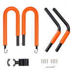 Dviračių banglentės stovai Dviračių banglentės kabykla, suderinama su trumpomis lentomis Longboards irklentėmis oranžinė