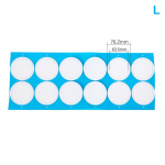 12/16 vnt sintetinio filtravimo popieriaus lipdukai, membrana grybams auginti L