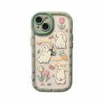 Mieli triu&scaron;io animacinio filmo Bunndy smūgiams atsparūs buferiniai telefono dėklai, skirti iPhone 14 13 12 11 Pro Max Flower mink&scaron;tas silikoninis galinis dangtelis For iPhone 11