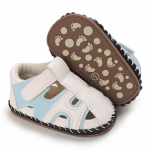 Kūdikių batai vasarai 0-1 metų berniukui sandalmedžio mink&scaron;tu klijų padu kvėpuojantys mokymosi batai 11