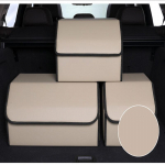 Automobilio bagažinės laikymo dėžė Didelės talpos automatiniai daugiafunkciai įrankiai Sandėliavimo krep&scaron;ys Sudėjimas Tvarkymas Oda sulankstoma avarinei laikymo dėžei M