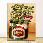 Paveikslėlis &Scaron;iaurės &scaron;alių minimalistinis akvarelės plakatas ir spaudiniai Vintage gėlių drobės tapyba Europos pastoracinis namų dekoravimas Sienų menas 21cm&times;30cm NoFrame