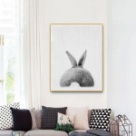 Minimalistiniai paveikslai su gyvūnais Juoda balta pelėda sienų menas drobė Plakatai ir spaudiniai Sieninis paveikslas gyvenamajam kambariui &Scaron;iuolaikinis namų dekoras 21cm&times;30cm NoFrame
