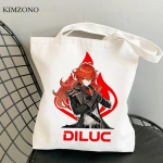 Genshin Impact pirkinių krep&scaron;ys bakalėjos bolsa bolso ekologi&scaron;kas pirkinių krep&scaron;ys boodschappentas audinio mai&scaron;elis tualetas 24*26cm