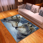Animacinių filmų &bdquo;Animal Wolf&ldquo; 3D spausdinimo kilimėliai Mink&scaron;ti namų kilimai Vaikų žaidimų kilimėliai Vaikų kambario dekoro kilimai svetainės zonai 120x160cm