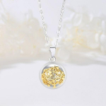 Bola de grossesse Arbre de Vie dor&eacute; Collier
