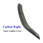 F15 F16 juodos salono keleivio durelės, odinės traukimo rankenos i&scaron;orinės dangčio apdailos keitimas BMW X5 X6 2014 2015 2016 2017 m. Right Carbon fiber