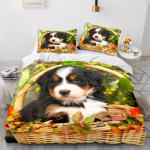 3D naminių gyvūnėlių ra&scaron;tų patalynės komplektas gyvūnų &scaron;unų antklodės užvalkalas 2/3 mikropluo&scaron;to audinys AU/ES/US/UK/DE viso dydžio mink&scaron;tas greitai džiūstantis namų kostiumas DE 135x200cm