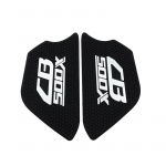 Skirta HONDA CB500X CB 500X CB500 X CB 500 X motociklui neslystantis &scaron;oninis kuro bako lipdukai vandeniui atspari guma juoda