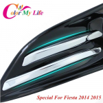 ABS chromo priekinio rūko žibinto apdailos apdailos rūko žibinto dangtelio rūko žibintų lipdukas Ford Fiesta MK7 2013 2014 2015 m.