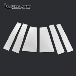 For Toyota Highlander Kluger Stainless Car Window trims Side Pillar Cover Trim 2015 2016 2017 2018   Accessories 6pcs