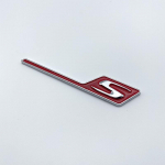 2017 ABS chromo juoda geltona raudona automobilio galinio bagažinės ženklelio logotipas GT RSC emblema, skirta Mercedes AMG GTR GTC GTS C190 automobiliui Silver Red S brown