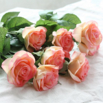 12 vnt. Rožių Dirbtinės Gėlės Masinės rožės Netikrų gėlių kompozicijų puok&scaron;tė namų vestuvių vakarėliui sodo nuotakos dekoravimui &scaron;ampanas