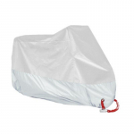 Lauko vandeniui atsparus motociklo užvalkalas visam sezonui, vandeniui atsparus dulkėms atsparus UV apsauga, universalus motociklo uždangalas nuo lietaus M sidabras