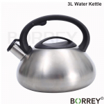 BORREY &scaron;vilpukas virduliui nerūdijančio plieno &scaron;vilpukas virdulys dujinė viryklė indukcinė metalinė arbatinukas stovyklavimui verdantis vanduo virtuvės reikmenys 3l