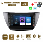 8 colių Android automobilio radijo daugialypės terpės vaizdo grotuvas, skirtas Mitsubishi Lancer 9 CS 2000-2010 su mygtuko rankenėle WiFi BT 2 Din 1+32GB