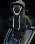 &bdquo;Hoodie&ldquo; automobilio pavarų perjungimo dangtelis &bdquo;Mados&ldquo; pavarų perjungimo dangtelis &bdquo;Hoodie&ldquo; automobilio pavarų perjungimo rankenėlės dangtelis juoda