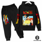 Anime Dragon Ball Z džemperių rinkinys berniukams Drabužiai Vaiki&scaron;ki megztiniai Anime drabužiai Goku Hoodie Mergaičių megztiniai vaikams 3-14m. 140