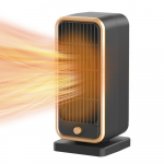 Erdvės &scaron;ildytuvas 500 W PTC keramikinis mažo triuk&scaron;mo greitas kaitinimas ne&scaron;iojamas asmeninio &scaron;ildytuvo ventiliatorius su 30 laipsnių EU Plug juoda