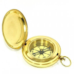 Jūrinis žalvarinis stumiamas atviras kompasas Maritime Vintage 5,08 cm ki&scaron;eninis jūrinis dekoratyvinis kompasas