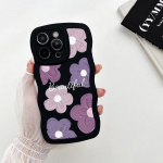 Flower Wave Shape mink&scaron;tas dėklas, skirtas Samsung S23 Ultra A53 Redmi Note 12 Note 11 Pro Realme 11 C55 C53 IPhone Vivo Y35 Y02 Tecno Spark 10C TPU dangtelis Infinix HOT 30 play