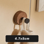 2 vnt medinis kabliukas masyvo medžio sienelės kabliukas klijai kabliukas be perforavimo paltų kabykla namų rank&scaron;luosčių raktų kabliukas laikymo lentynos sienos apdaila 2pcs