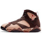 Patta x Air Jordan 7 Retro OG SP Shimmer Vyri&scaron;ki Sportbačiai Ruda Mahogano-Audinės-Aksomo-Ruda-Tvirtai-Raudona AT3375-200 42.5 beige