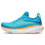 Asics Gel Nimbus 25 Island Blue Sun Peach Vyri&scaron;ki sportbačiai 1011B547-400 42.5