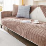 Pliu&scaron;iniai sofos užvalkalai sofos pagalvėlės universalus užvalkalas Four Seasons neslystantis žieminės sofos pagalvėlės užvalkalas 90x210cm