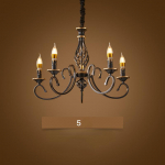 Paprasti kaimo gyvenamojo kambario &scaron;viestuvai Retro &scaron;viesūs prabangūs kūrybingi europieti&scaron;ko stiliaus tyrimai, miegamojo liustra 5 headlights