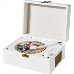 Stalinis &bdquo;Bluetooth 5.0&ldquo; kompaktinių diskų grotuvas su garsiakalbiu, ne&scaron;iojamas kompaktinių diskų grotuvas namams, retro lagaminų kompaktinių diskų grotuvas mink&scaron;tas balso pa&scaron;tas