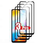 Apsauginis stiklas, skirtas Samsung A05 A15 A25 A14 A24 A34 A54 Xiaomi Redmi 13C A1 A2 12C 10C Note 12 11 Poco OPPO Vivo ekrano apsauga Tempred Glass Flim Vivo Y17S juoda