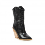 &bdquo;Snake Print&ldquo; &bdquo;Western Cowgirl&ldquo; batai balti juodi geltoni dirbtinės odos kauboji&scaron;ki auliniai batai moterims &bdquo;Wedge&ldquo; auk&scaron;takulniai batai, stambūs 38