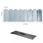 Sulankstomas krosnelės priekinis stiklas 8 plok&scaron;čių cinkuotas stovyklavietės viryklės priekinis stiklas su laikymo mai&scaron;eliu