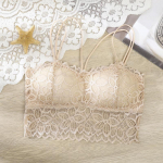 Madingi vienspalviai apvynioti krūtinės apatiniai Seksualūs moteri&scaron;ki nėriniuoti liemenėlės moteri&scaron;ki dirželiai keturiems sezonams one size balta