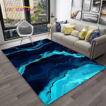 Prabangus juodos žalios auksinės spalvos marmurinis 3D kiliminis kilimėlis namų svetainės sofos durų kilimėlio dekoravimui, vaikų zonos kilimėlis, neslystantis grindų kilimėlis 200x160cm