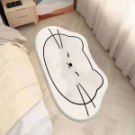 Nordic Cartoon Carpet Creative Cat kilimėlis miegamajam Neslystantis kilimėlis prie lovos Mink&scaron;tas pliu&scaron;inis svetainės kilimėlis Kavos staliuko grindų kilimėlis