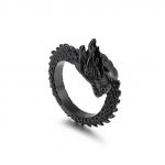 Vintage punk vyri&scaron;kas nerūdijančio plieno žiedas Mighty Dragon Charm pir&scaron;tų žiedai suasmeninti aukso spalvos madingi kokteilių papuo&scaron;alai 7