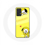 Coque pour Samsung Galaxy A32 5G BTS Bangtan BT21 Chimmy Jimin Fond Jaune