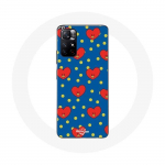 Coque pour Xiaomi Redmi Note 11s 5G BTS Bangtan Gar&ccedil;ons BT21 TATA de V Fond Bleu mėlyna