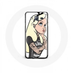 Coque pour Samsung Galaxy j3 2016 Alice Princesse tatou&eacute;e