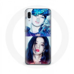 Coque pour Samsung Galaxy A20e Blackpink Groupe K-pop Filles Lisa et Jisoo Lovesick girls poster the album