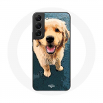Coque pour Samsung Galaxy S21 FE golden retriever Chiot