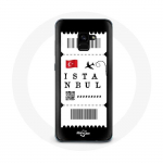 Coque pour Samsung Galaxy A8 Plus Billet d'avion Istanbul Turquie