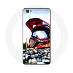 Coque pour Huawei P8 Lite Casque MotoCross